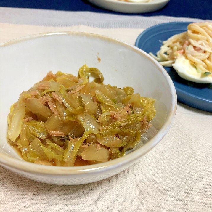 白菜とツナの炒め煮